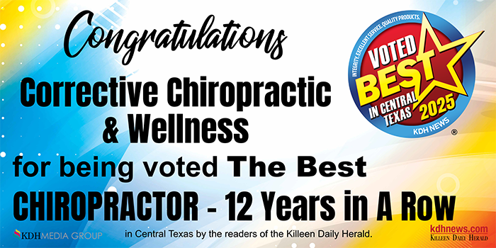 2025 CORRECTIVE CHIROPRACTIC 6X3 VINYL BANNER 12 years